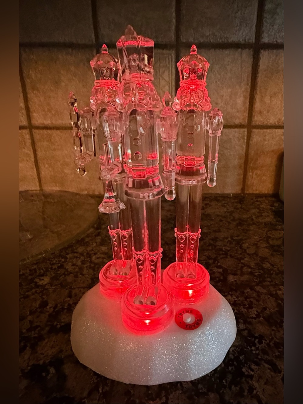 Cracker Barrel Treetops Glisten LED Light Up & Musical Nutcrackers in Box